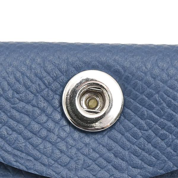 HERMES エルメス パスティア W刻印 小銭入れ ネイビー 紺 レザー HERMES（エルメス） 財布 メンズ レディース バスティア コインケース