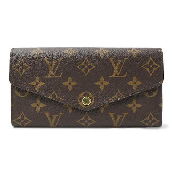 中古 ルイ ヴィトン LOUIS VUITTON M62236 ユニセックス 長財布 モノグラム ブラウン /コクリコ モノグラムキャンバス LOUIS VUITTON（ルイ・ヴィトン） 財布 レディース モノグラム