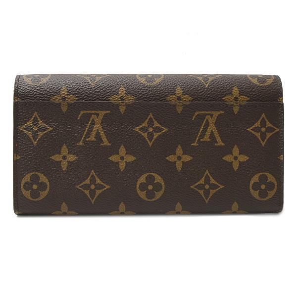 中古 ルイ ヴィトン LOUIS VUITTON M62236 ユニセックス 長財布 モノグラム ブラウン /コクリコ モノグラムキャンバス LOUIS VUITTON（ルイ・ヴィトン） 財布 レディース モノグラム