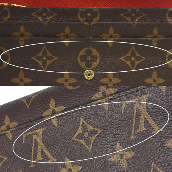 中古 ルイ ヴィトン LOUIS VUITTON M62236 ユニセックス 長財布 モノグラム ブラウン /コクリコ モノグラムキャンバス LOUIS VUITTON（ルイ・ヴィトン） 財布 レディース モノグラム