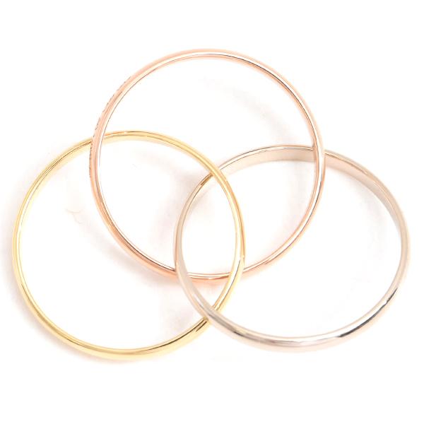 TRINITY（Cartier） カルティエ 指輪 レディース トリニティ 3連