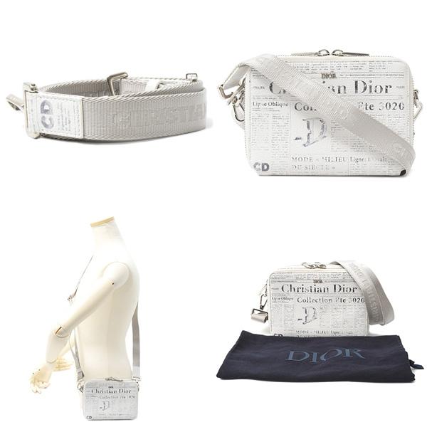 貴重 正規品 DIOR ディオール ウェストポーチ ハンドバッグ ホワイトレザー Christian Dior（クリスチャン・ディオール） バッグ レディース