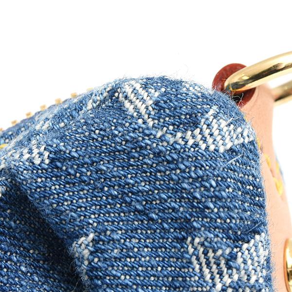 LOUIS VUITTON(ルイヴィトン) ショルダーバッグ モノグラムデニム美品  ポシェットバレー M13571 デニムブルー コットン ルイヴィトンコピー ポシェット・バレー モノグラム・デニム M13571