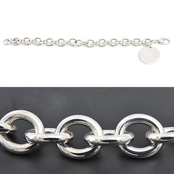 TIFFANY&Co.（ティファニー）ラウンドタグチェーンブレスレット　シルバー TIFFANY&Co.（ティファニー） ブレス レディース メンズ リターン トゥ