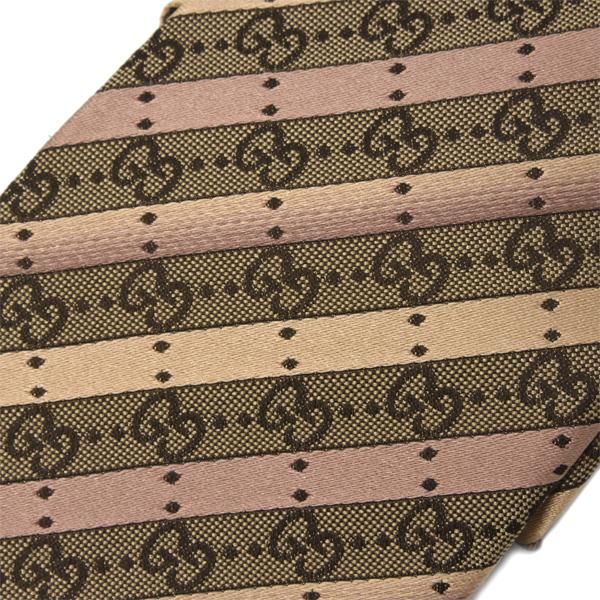 GUCCI（グッチ） 服飾小物 メンズ ネクタイ GG シルク ゴールド