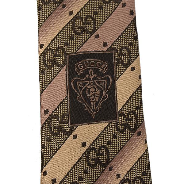 GUCCI（グッチ） 服飾小物 メンズ ネクタイ GG シルク ゴールド
