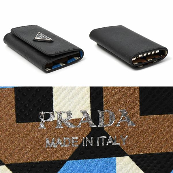 PRADA キーリング付きケース 値下不可 PRADA（プラダ） ブランド小物 メンズ レディース キーリング付き4連