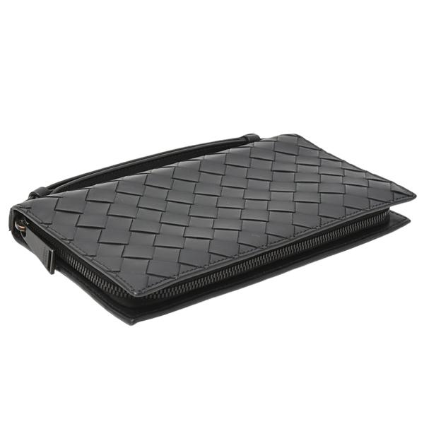 美品✨ボッテガヴェネタ 長財布 オーガナイザー イントレチャート レザー 黒 BOTTEGA VENETA（ボッテガ・ヴェネタ） 財布 メンズ オーガナイザー