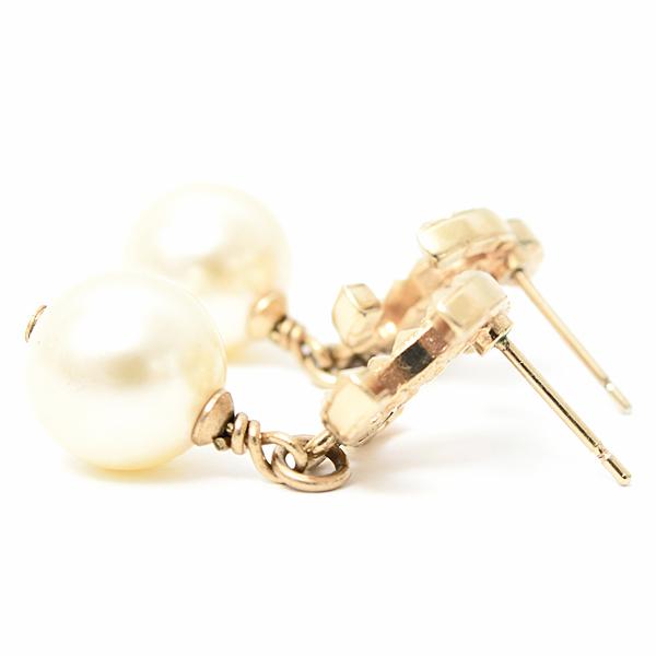 美品 CHANEL ココマーク パール ピアス ch1 CHANEL（シャネル） ピアス レディース ココマーク 1Pフェイクパール