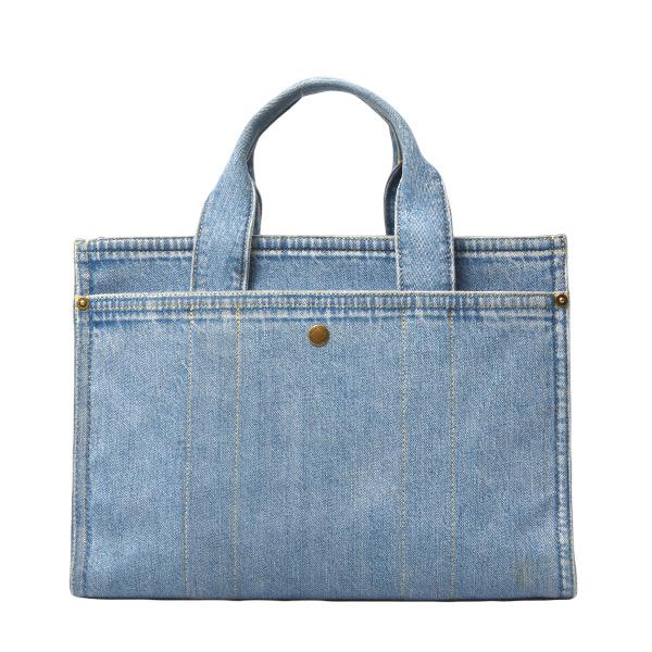 COACH コーチ CR657 デニム トートバッグ 2WAY 刺繍ロゴ ブルー COACH（コーチ） バッグ レディース デニム 2WAYハンドバッグ