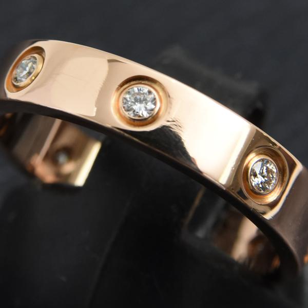 LOVE（Cartier） カルティエ 指輪 レディース ミニラブ フルダイヤ