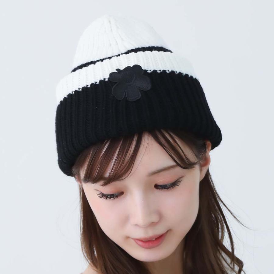 マリメッコ ポンポンつき 猫耳ニットキャップ PAL ELFY | ポンポン付き