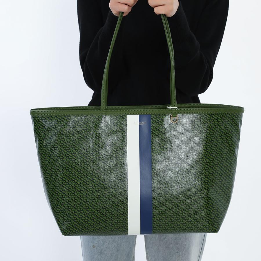 TORY BURCH トリーバーチ エマールソン レザー トートバック グリーン TORY BURCH（トリーバーチ） 新品・正規品☆ トートバッグ THE RECER