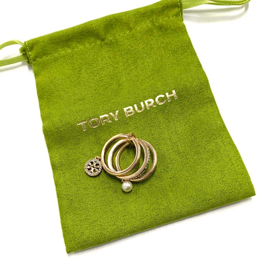 新品・正規品 決算セール☆ TORY BURCH トリーバーチ MILLER TORY BURCH アイコン パヴェ チャーム リング 180879 レディース 指輪 アクセサリーの画像