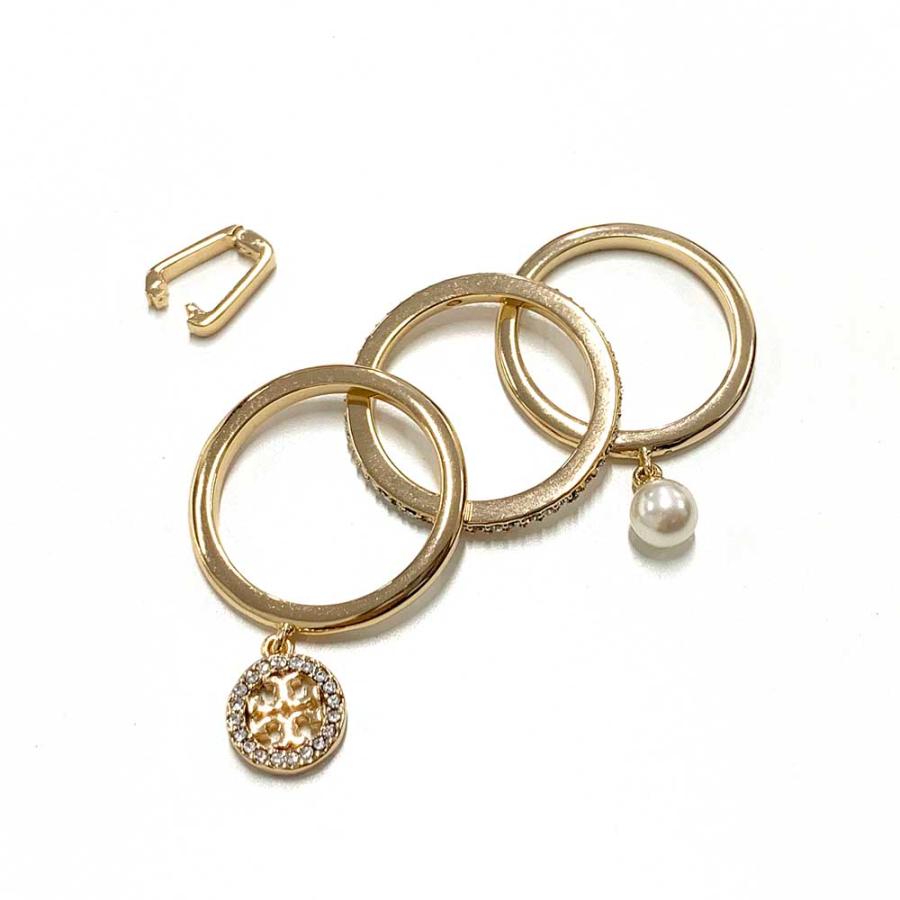新品・正規品 決算セール☆ TORY BURCH トリーバーチ MILLER TORY BURCH アイコン パヴェ チャーム リング 180879 レディース 指輪 アクセサリーの画像