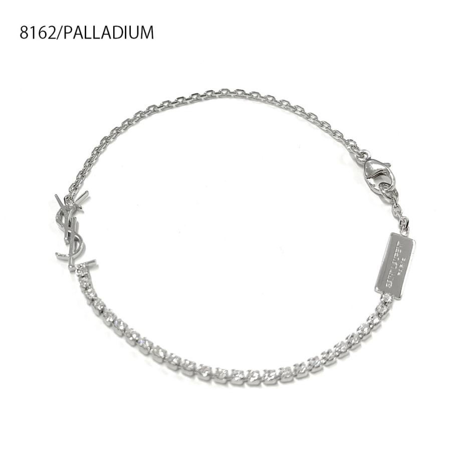 新品・正規品 決算セール☆SAINT LAURENT サンローラン ブレスレット 712345 Y1526 カサンドラロゴ ラインストーン チェーン カラー2色の画像