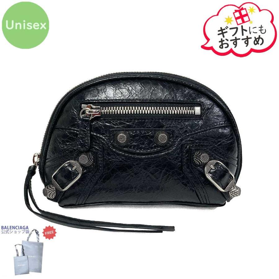 新品・正規品 決算セール☆BALENCIAGA バレンシアガ 763614 1VG9Y 1000 LE CAGOLE XS コスメティックポーチ