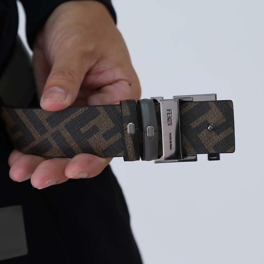 Fendi リバーシブル　ベルト ブラウン  キャンバス　未使用品 Fendi リバーシブル ベルト ブラウン キャンバス 未使用品 楽天