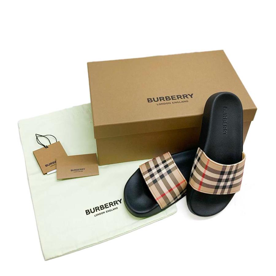 【新品未使用】BURBERRY トングサンダル　レディース Fashion Letter サンダル 日本製2wayストラップフラットトング