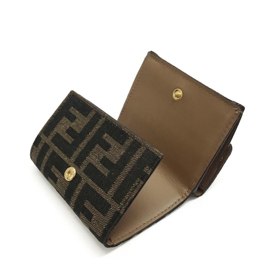 FENDI フェンディ8M0395 A98P F0A6E FFモチーフ ミニウォレット