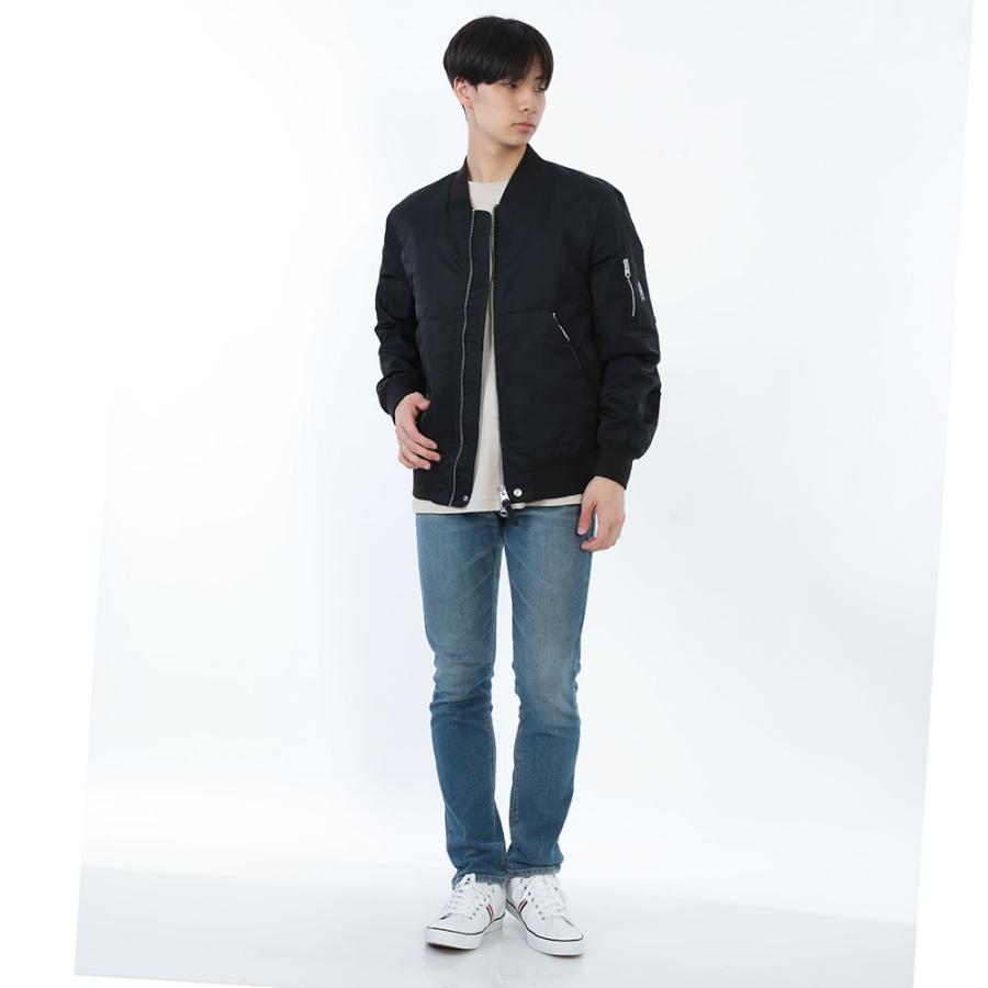 新品・正規品 決算セール☆MACKAGE サテン マッカージュ ボンバージャケット EMILIO エミリオ メンズ ブラックの画像
