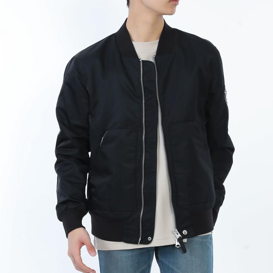 新品・正規品 決算セール☆MACKAGE サテン マッカージュ ボンバージャケット EMILIO エミリオ メンズ ブラックの画像