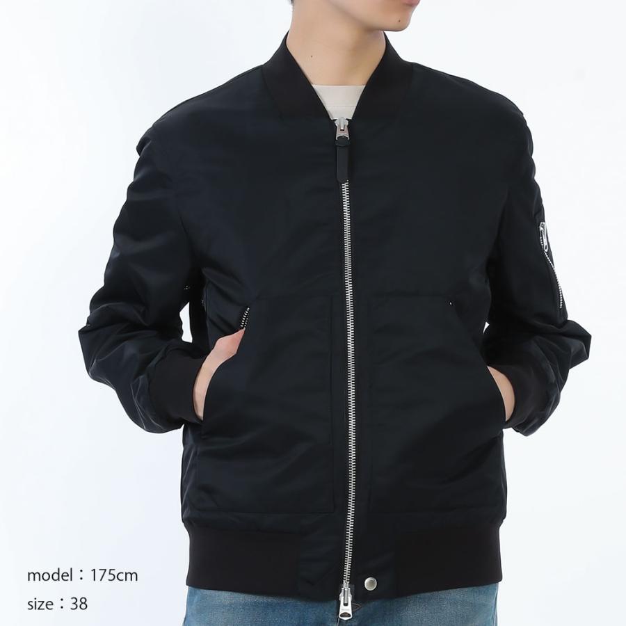 新品・正規品 決算セール☆MACKAGE サテン マッカージュ ボンバージャケット EMILIO エミリオ メンズ ブラックの画像