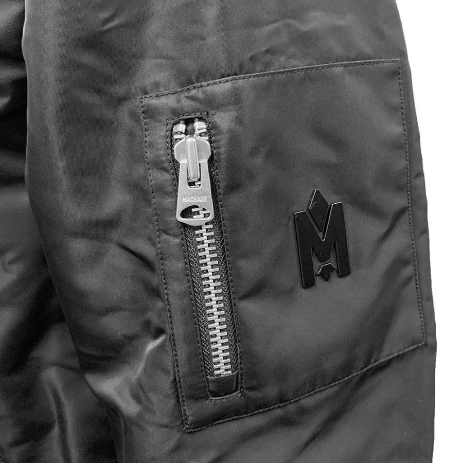 新品・正規品 決算セール☆MACKAGE サテン マッカージュ ボンバージャケット EMILIO エミリオ メンズ ブラックの画像