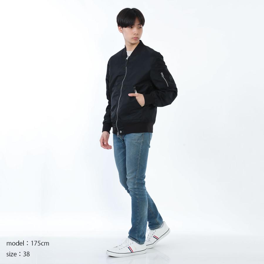 新品・正規品 決算セール☆MACKAGE サテン マッカージュ ボンバージャケット EMILIO エミリオ メンズ ブラックの画像