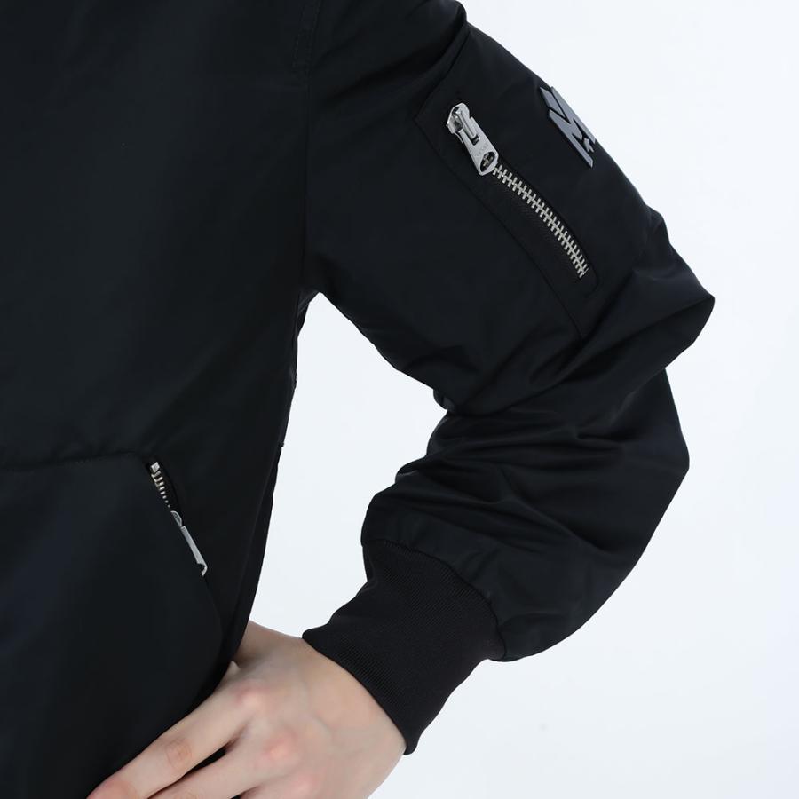 新品・正規品 決算セール☆MACKAGE サテン マッカージュ ボンバージャケット EMILIO エミリオ メンズ ブラックの画像
