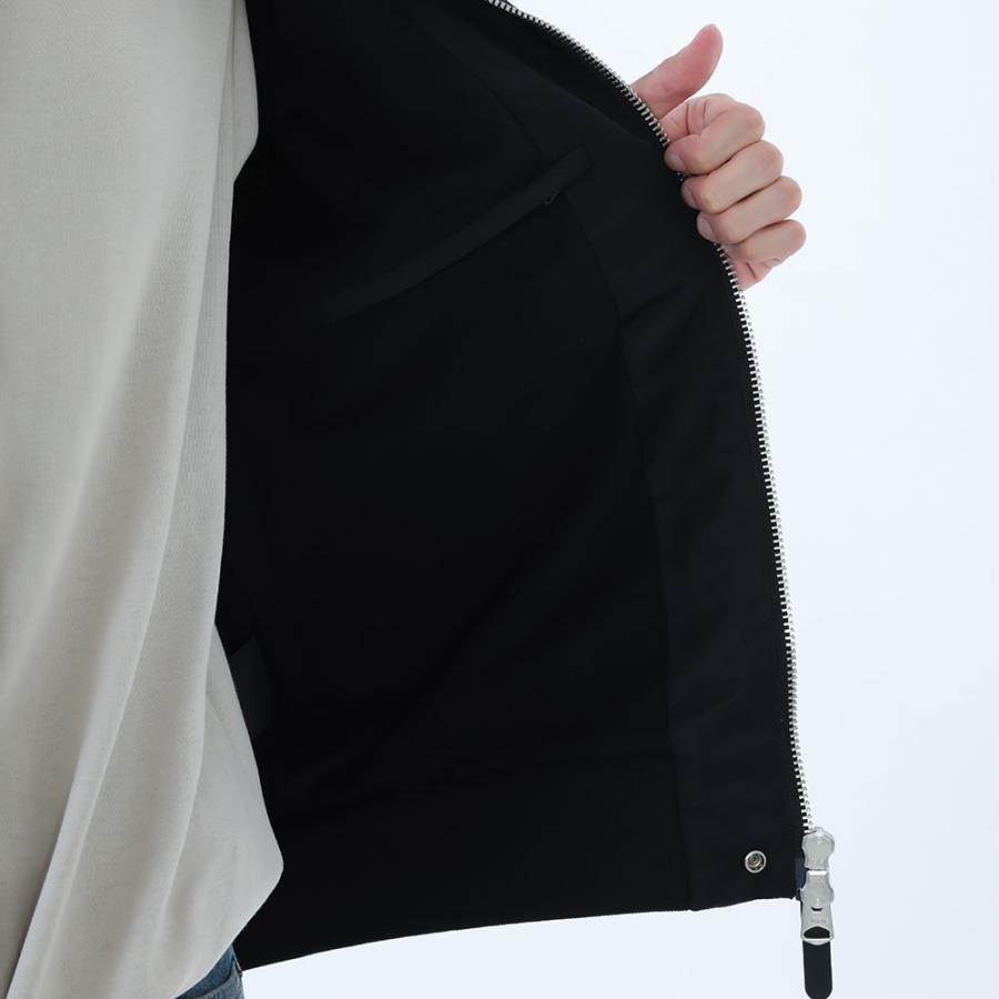 新品・正規品 決算セール☆MACKAGE サテン マッカージュ ボンバージャケット EMILIO エミリオ メンズ ブラックの画像