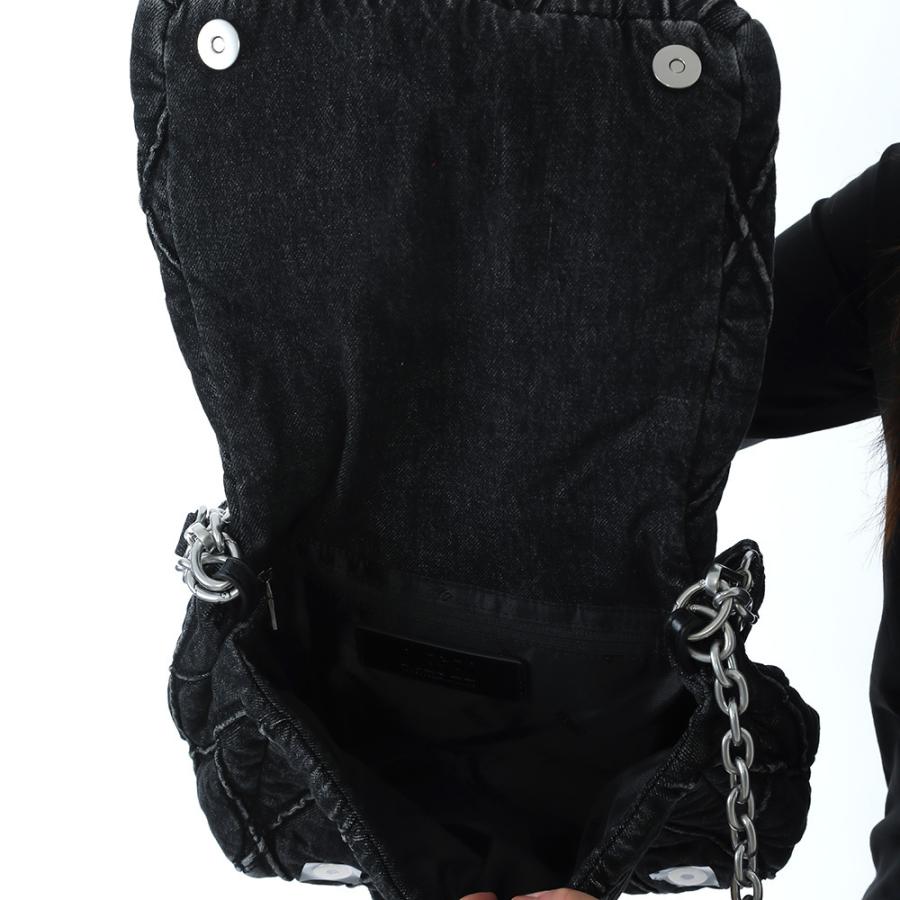 新品・正規品 決算セール☆DIESEL X09596 P6330 CHARM-D SHOULDER M ショルダーバッグ キルティング デニム レディース 2wayの画像