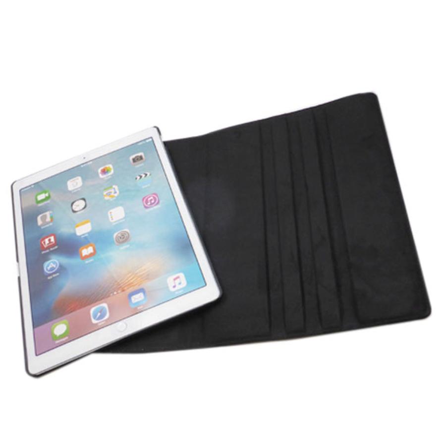 iPad Pro 12.9インチ スタンド レザー調 フェイクレザー 合成皮革 360 