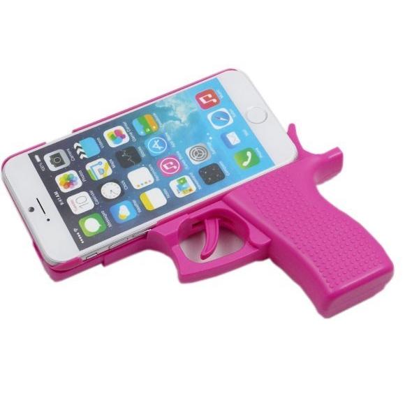 iPhone SE 第1世代 6S Plus 6 5S 5 トイガン ケース 拳銃型 ピストル型