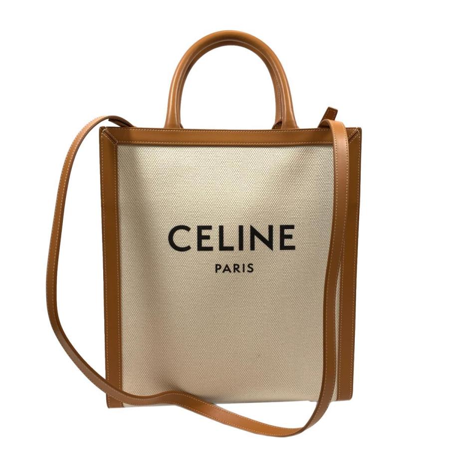 セリーヌ 2way ショルダーバッグ トートバッグ ハンドバッグ ベージュ