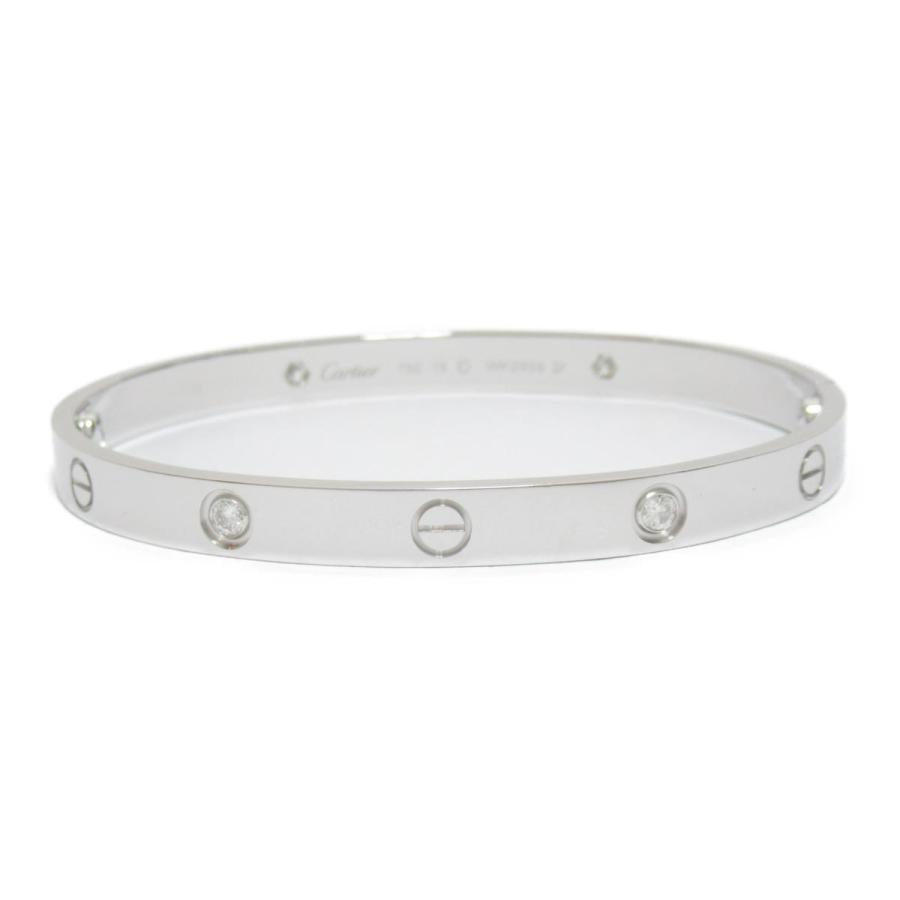 正規激安 カルティエ ラブブレス ハーフダイヤモンド ブレスレット K18wg 750 ホワイトゴールド X ダイヤモンド ランクa 19 爆安プライス Zoetalentsolutions Com