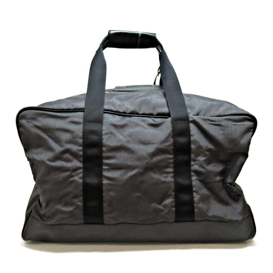 PRADA プラダ ボストンバッグ グレー系 ナイロン 中古 ユニ PRADA プラダ ボストンバッグ グレー系 ナイロン 中古 ユニ
