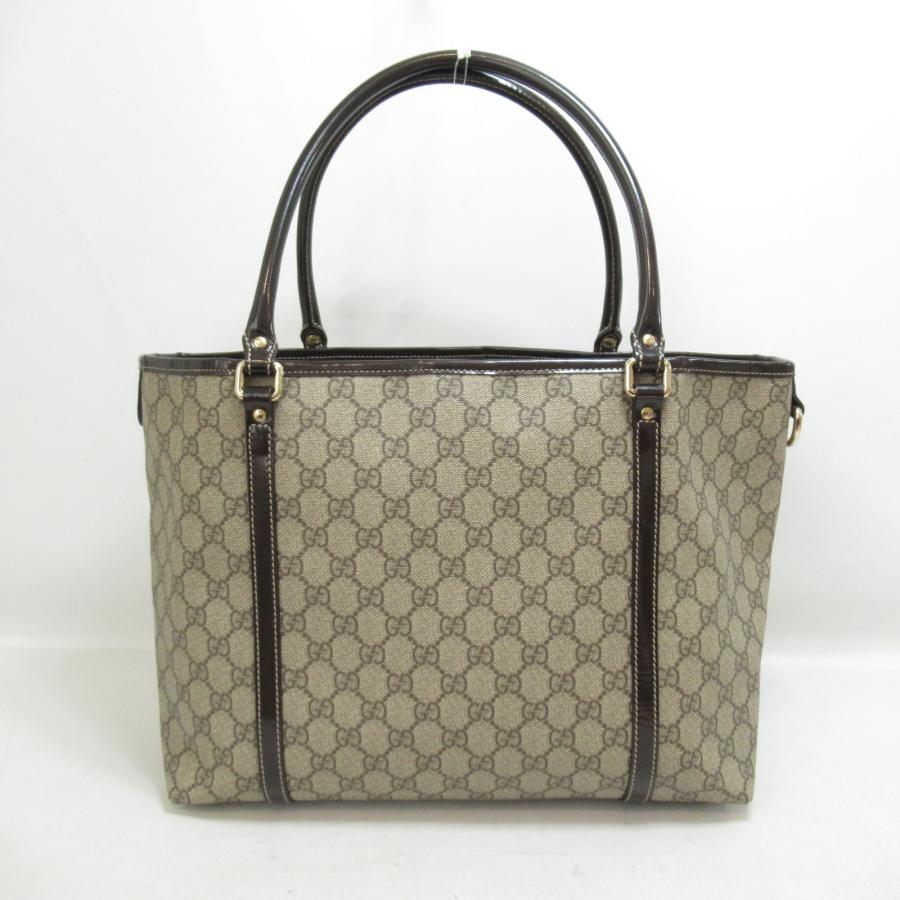 GUCCI グッチ トートバッグ ベージュ系 PVCコーティング GUCCI グッチ トートバッグ ベージュ系 PVCコーティング