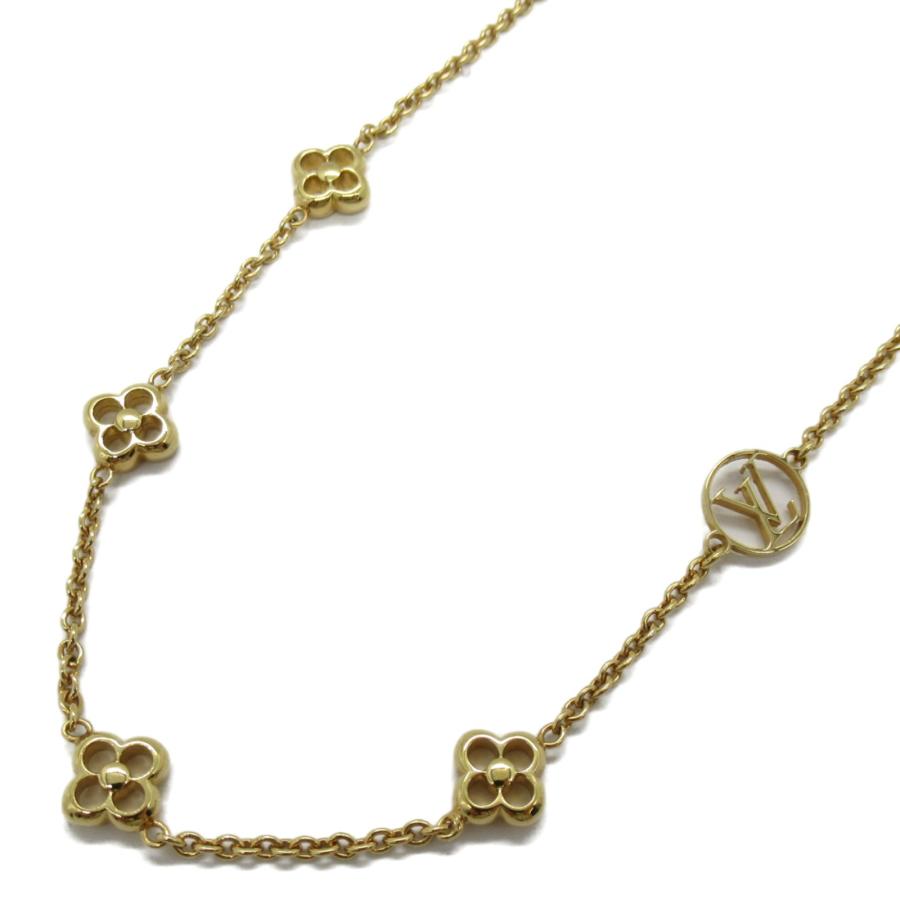 LOUIS VUITTON フラワーフル ネックレス ゴールド メッキ GP