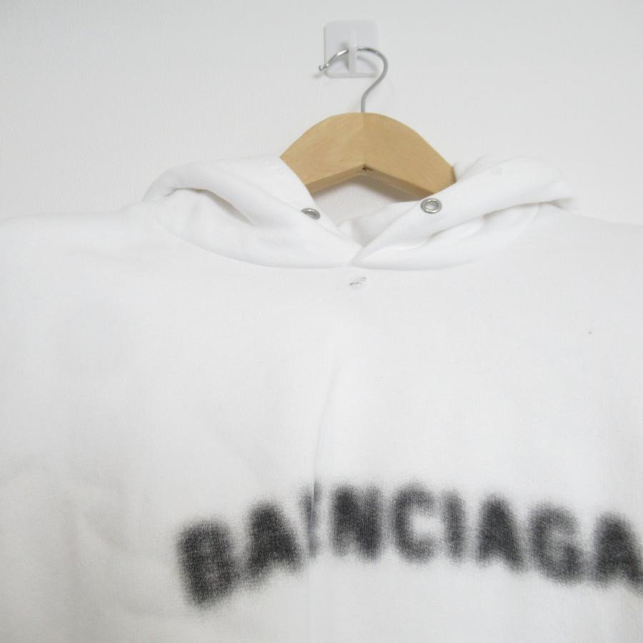 BALENCIAGA バレンシアガ パーカー ホワイト系 コットン 中古 BALENCIAGA バレンシアガ パーカー ホワイト系 コットン 中古