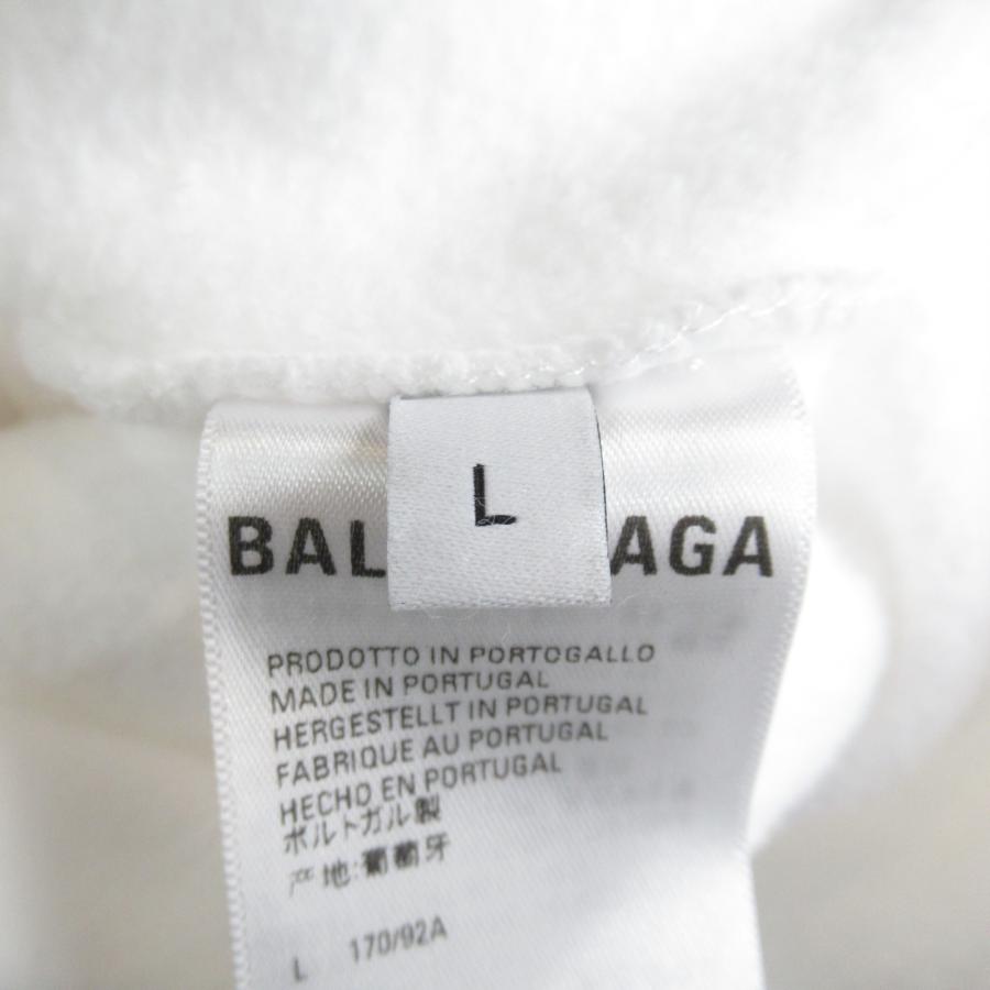 BALENCIAGA バレンシアガ パーカー ホワイト系 コットン 中古 BALENCIAGA バレンシアガ パーカー ホワイト系 コットン 中古