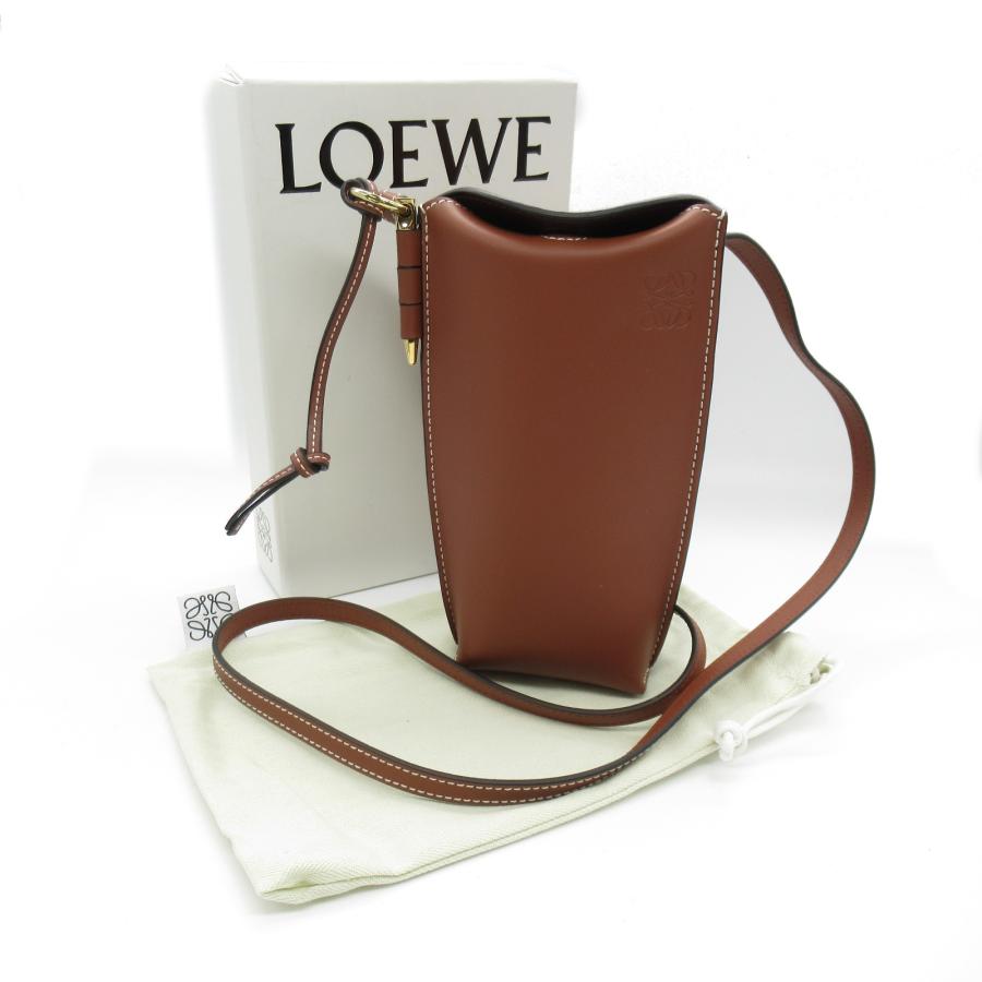 LOEWE ロエベ ショルダーバッグ ゲートポケット ブラウン系 LOEWE ロエベ ショルダーバッグ ゲートポケット ブラウン系