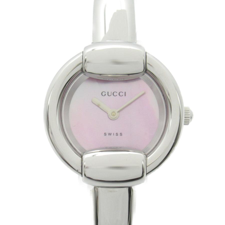 GUCCI レディース 時計 ピンク ステンレススチール