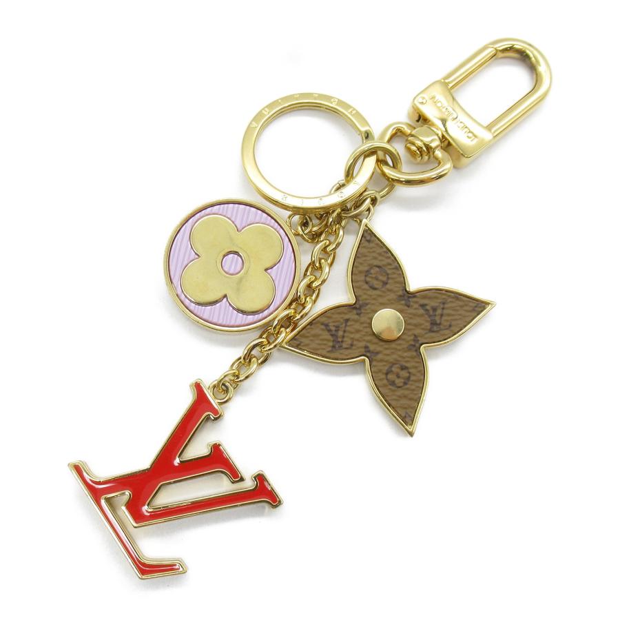 LOUIS VUITTON ポルトクレ ナノグラム キーホルダー メッキ