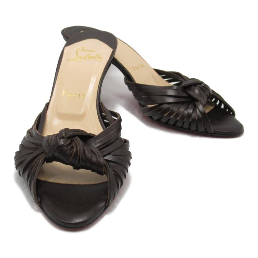 Christian Louboutin クリスチャンルブタン ミュール ブラウン系  