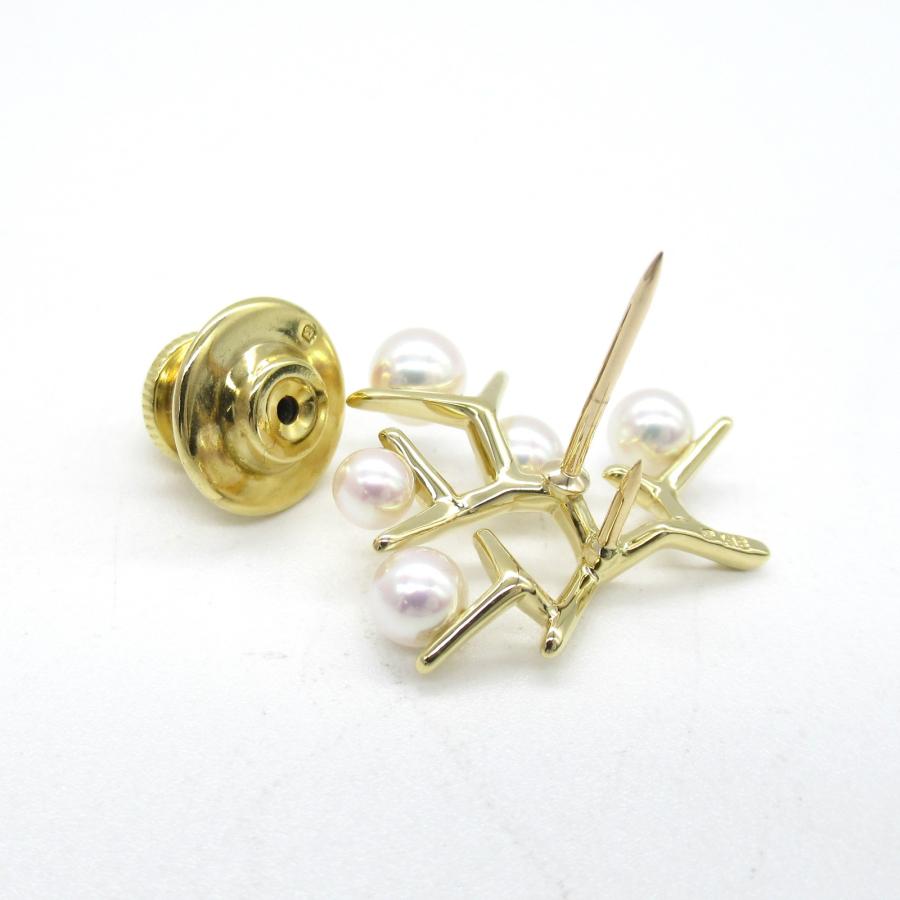 MIKIMOTO ミキモト 幸福の木 ピンブローチ ブランドオフ K18 MIKIMOTO ミキモト 幸福の木 ピンブローチ ブランドオフ K18