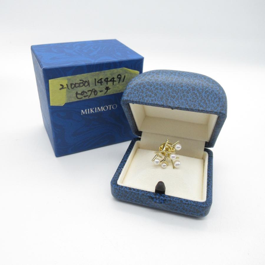 MIKIMOTO ミキモト 幸福の木 ピンブローチ ブランドオフ K18 MIKIMOTO ミキモト 幸福の木 ピンブローチ ブランドオフ K18