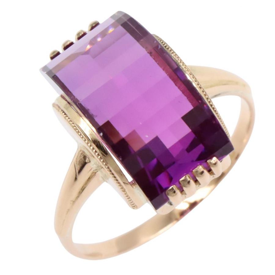 ジュエリー アメジスト リング ブランドオフ JEWELRY K18（イエロー 