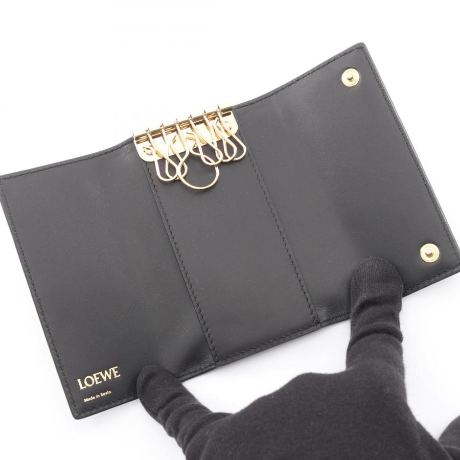 LOEWE（ロエベ） リピートアナグラム 6連 ブランドオフ レザー キー