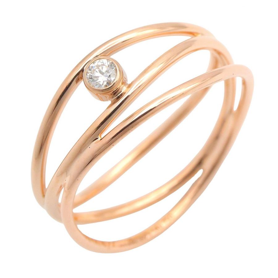 TIFFANY&Co.（ティファニー） 爆買 ウェーブ 3ロウ ダイヤ リング